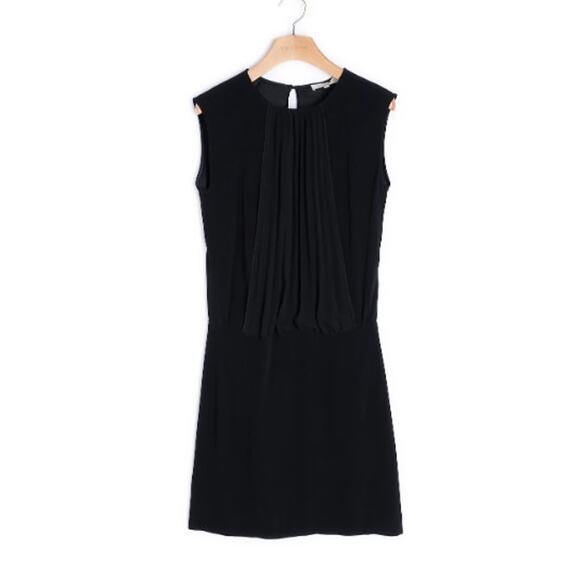 Sandro Womens Black Sleeveless Dress Open Keyhole Back (full) Crew Neck 2 / Med - Picture 1 of 13